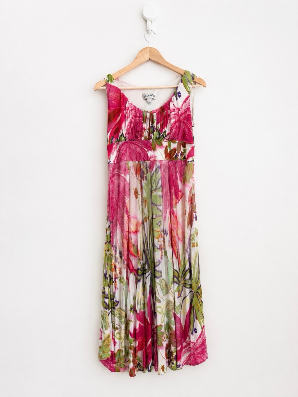 Joseph Ribkoff Floral Botanical Resortcore Midi Dress Size 12